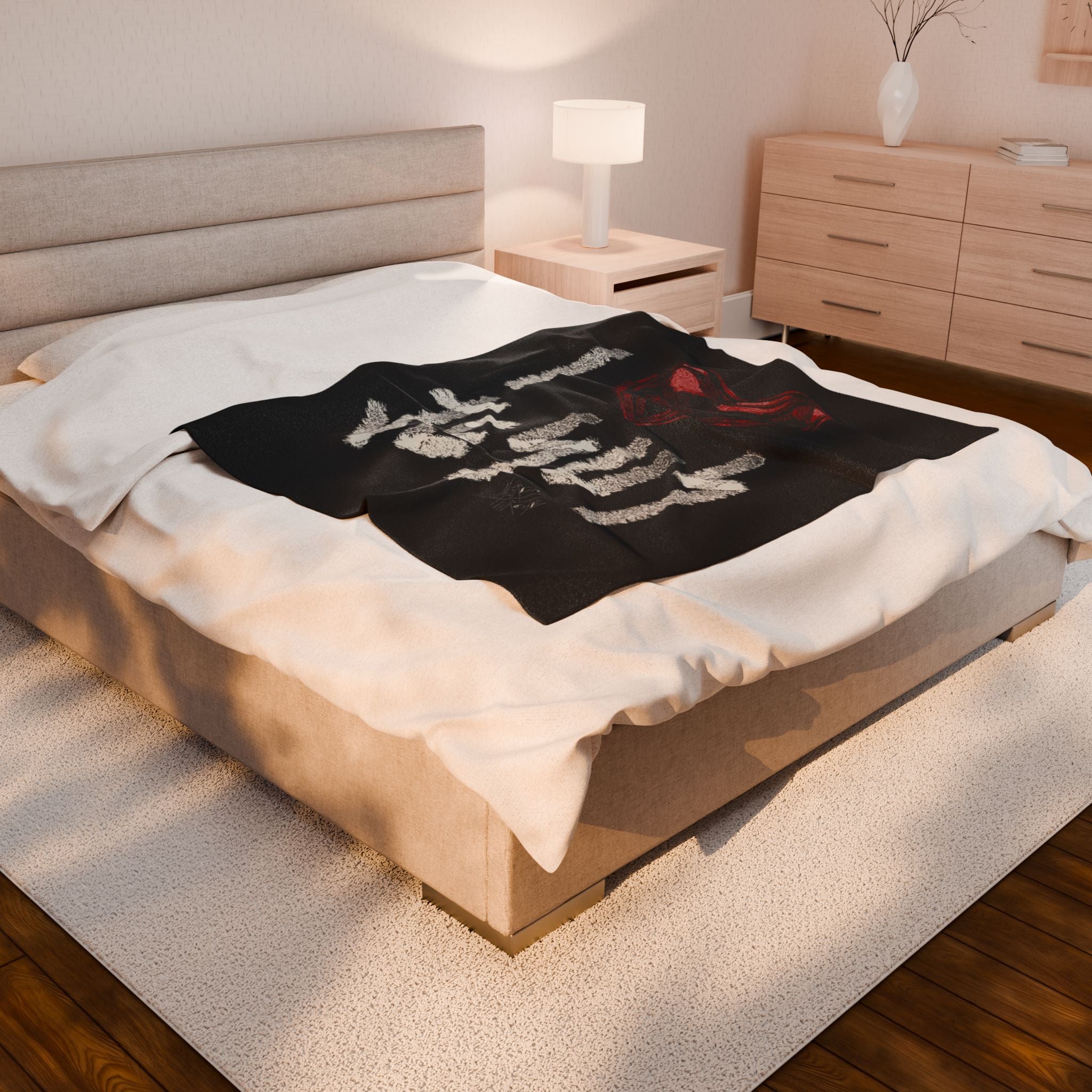 I Love Jesus Velveteen Plush Blanket